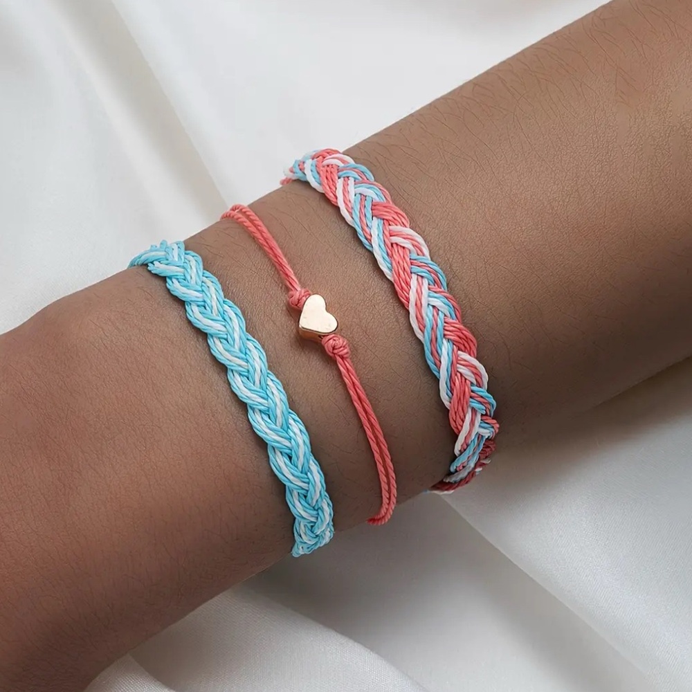 NIB 3pc adjustable bracelet set